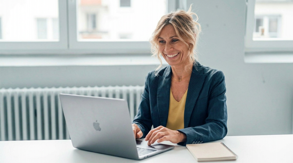 Advogado analisando cibersegurança e carreira jurídica em computador